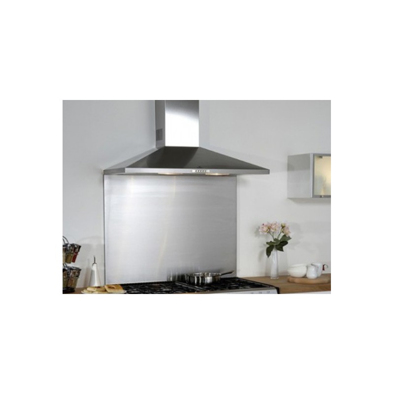 Fond de hotte / Crédence cuisine inox brossé 120x65 cm (1200 x 650 mm)